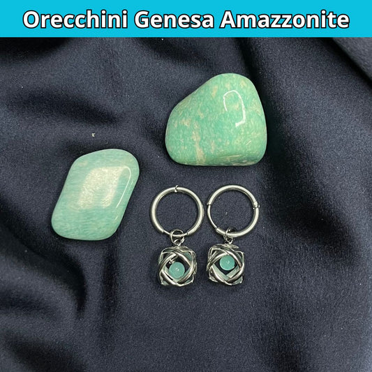 Orecchini Genesa Amazzonite