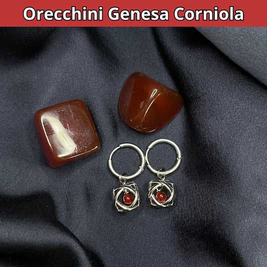 Orecchini Genesa Corniola