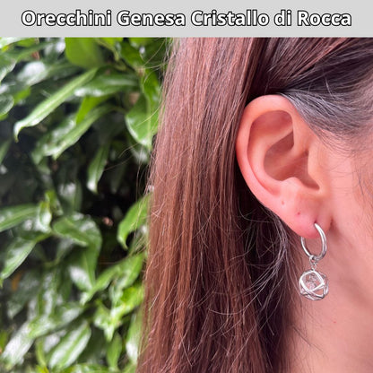 Orecchini Genesa Cristallo di Rocca