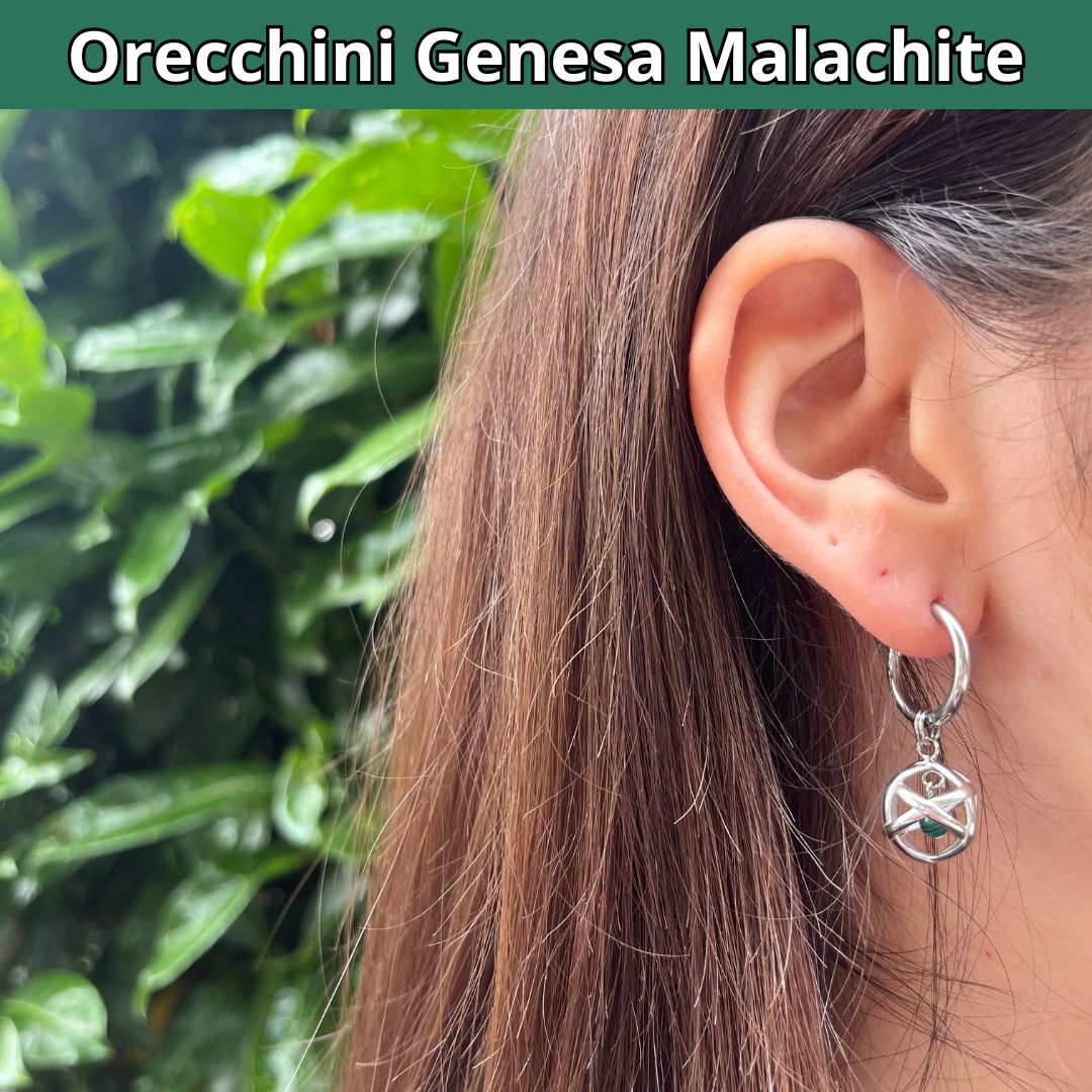 Orecchini Genesa Malachite