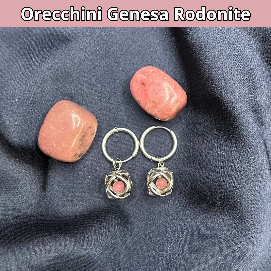 Orecchini Genesa Rodonite