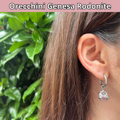 Orecchini Genesa Rodonite