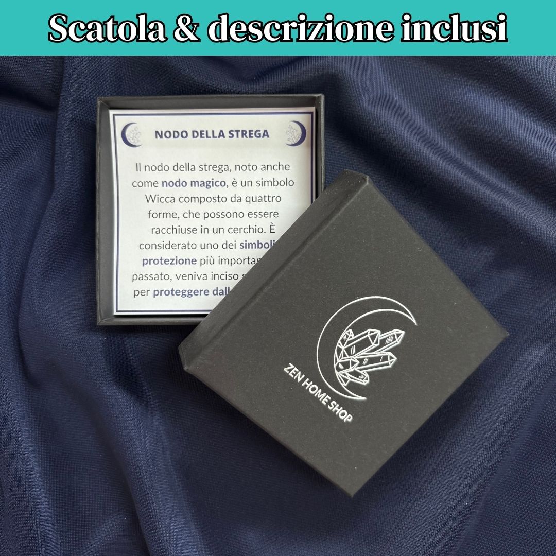 Anello Regolabile Nodo della Strega (acciaio inox)