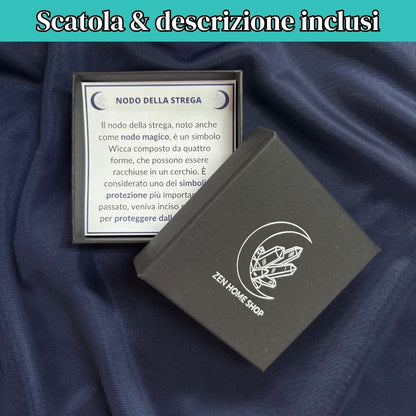 Anello Regolabile Nodo della Strega (acciaio inox)