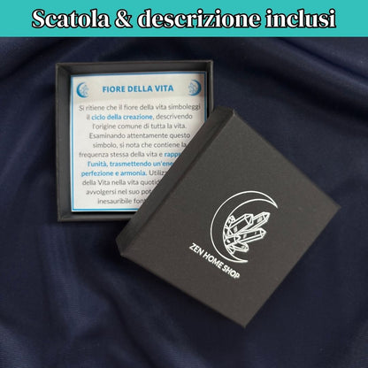 Bracciale Regolabile Fiore della Vita (Acciaio Inossidabile)