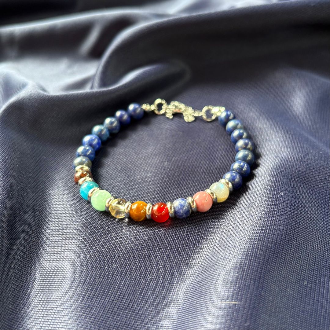 Bracciale Sistema Solare con Pietre Naturali e Lapislazzuli – Universo e Pianeti