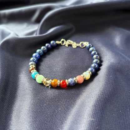Bracciale Sistema Solare con Pietre Naturali e Lapislazzuli – Universo e Pianeti