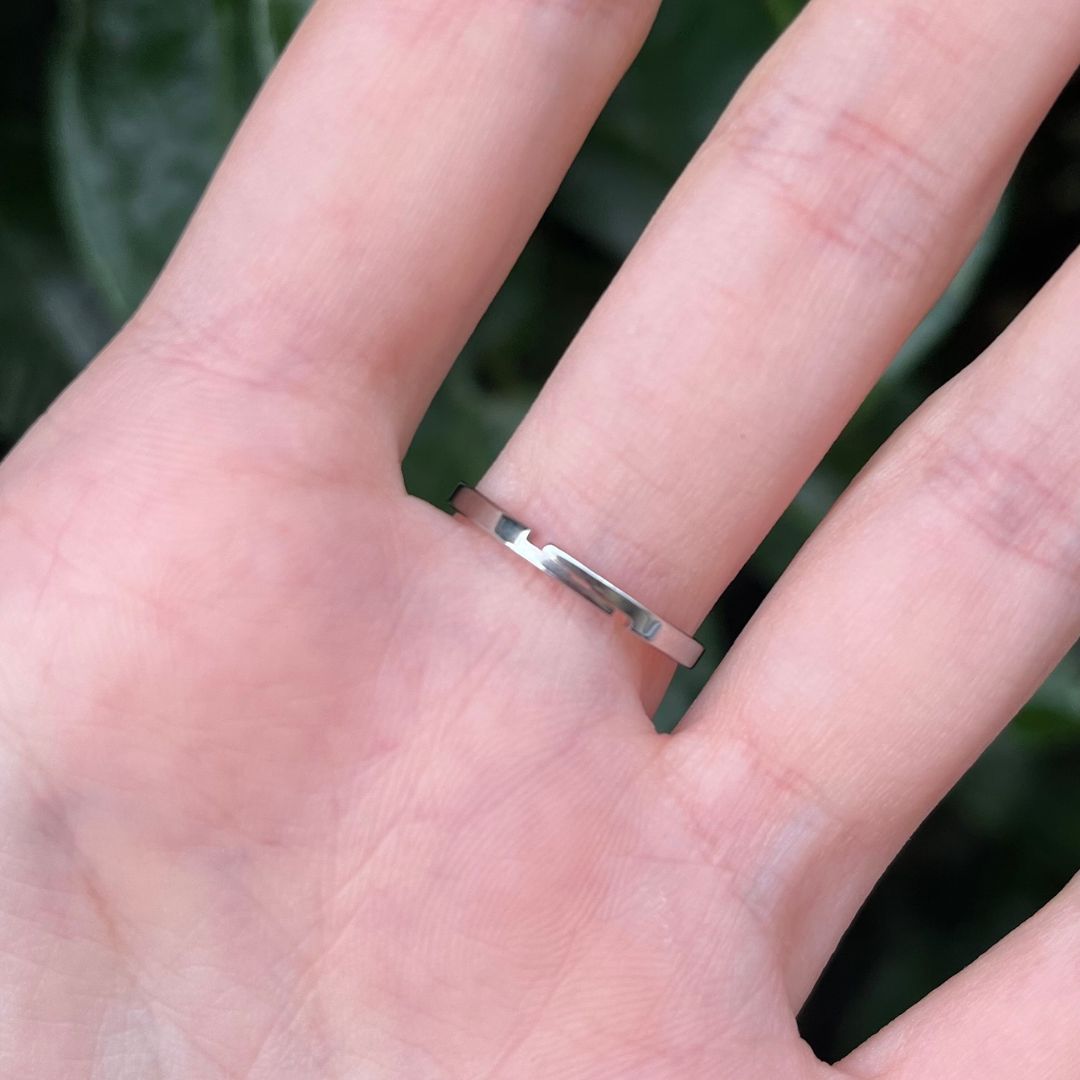 Anello Regolabile Fiore di Loto (acciaio inox)