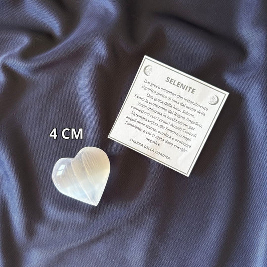 Cuore in Selenite 4 cm (1pcs)