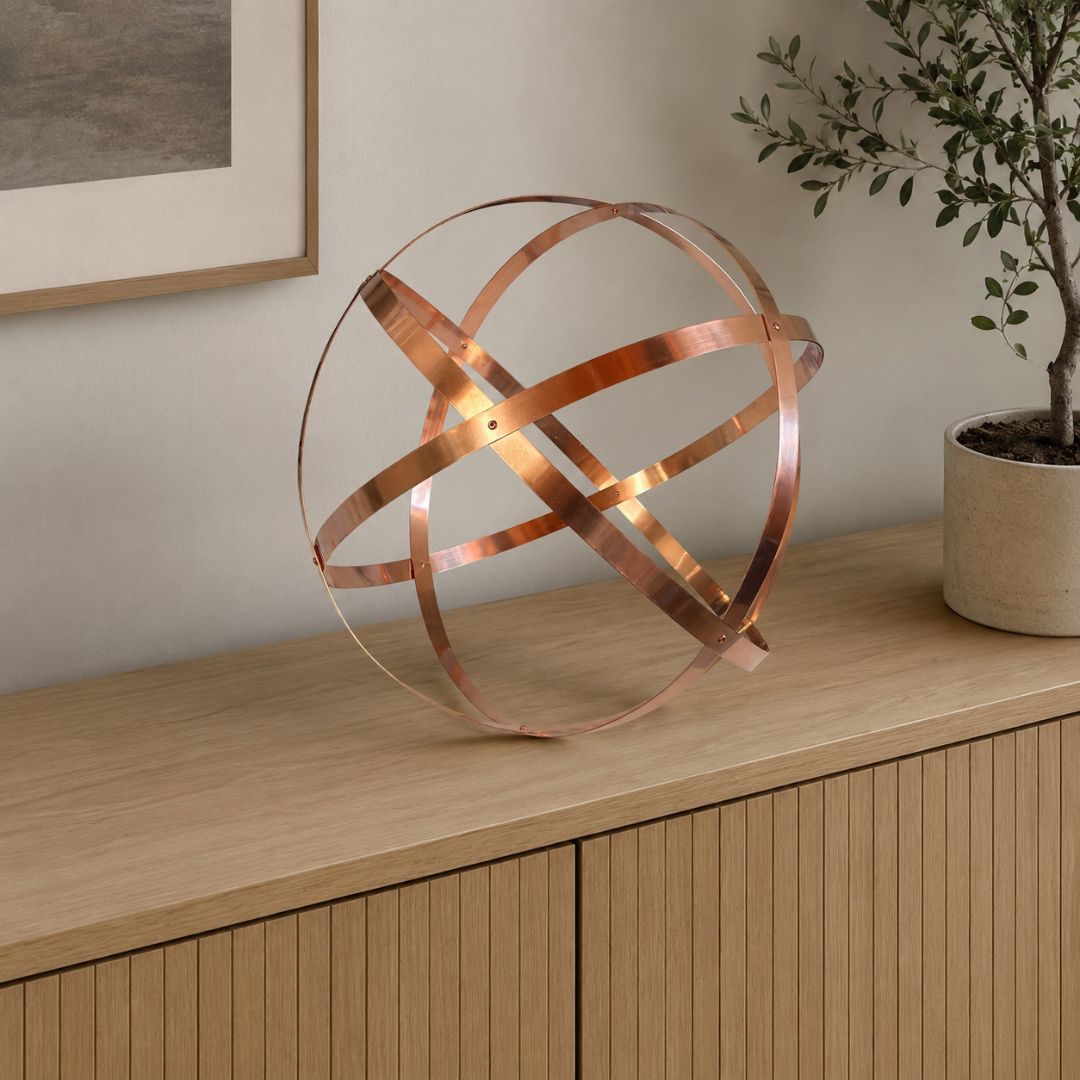 ✨ Genesa in Rame 32 cm – Banda Larga 15 mm